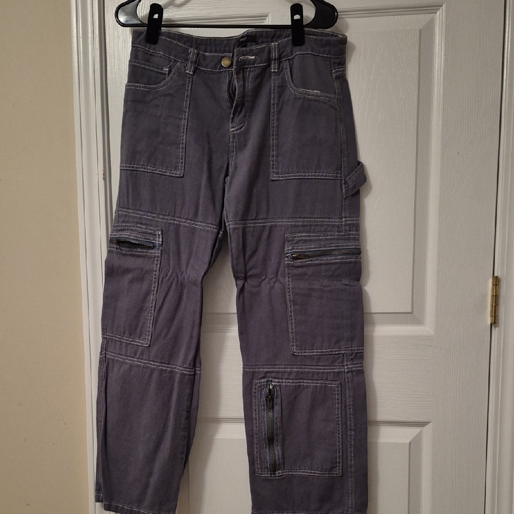 Women Olive Green Cargo Pants